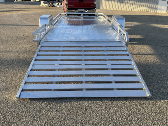 New 2026 Black Rhino *INCOMING* Aluminum 74"x12' Low Profile LPS7812A w/ Bi-Fold Gate ATV Trailer