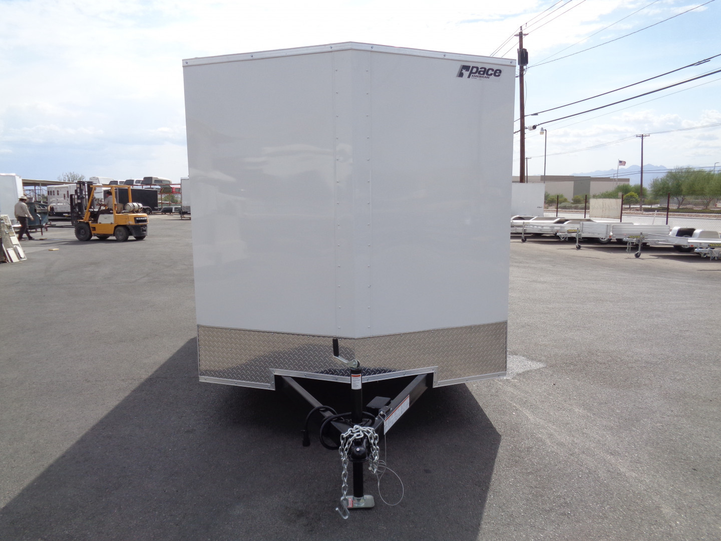 New 2026 Pace American 7x14 - Out Back DLX - V-Nose Tandem Axle 7k Cargo Trailer