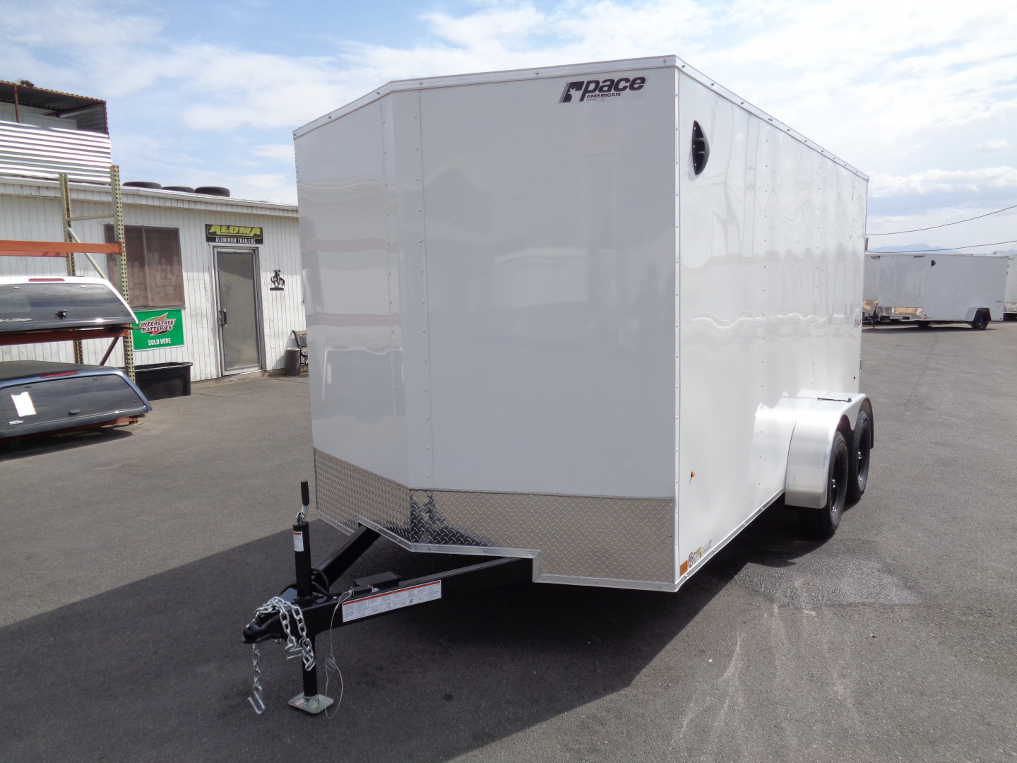 New 2026 Pace American 7x14 - Out Back DLX - V-Nose Tandem Axle 7k Cargo Trailer