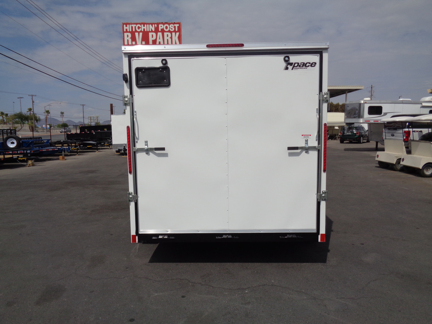 New 2026 Pace American 7x14 - Out Back DLX - V-Nose Tandem Axle 7k Cargo Trailer