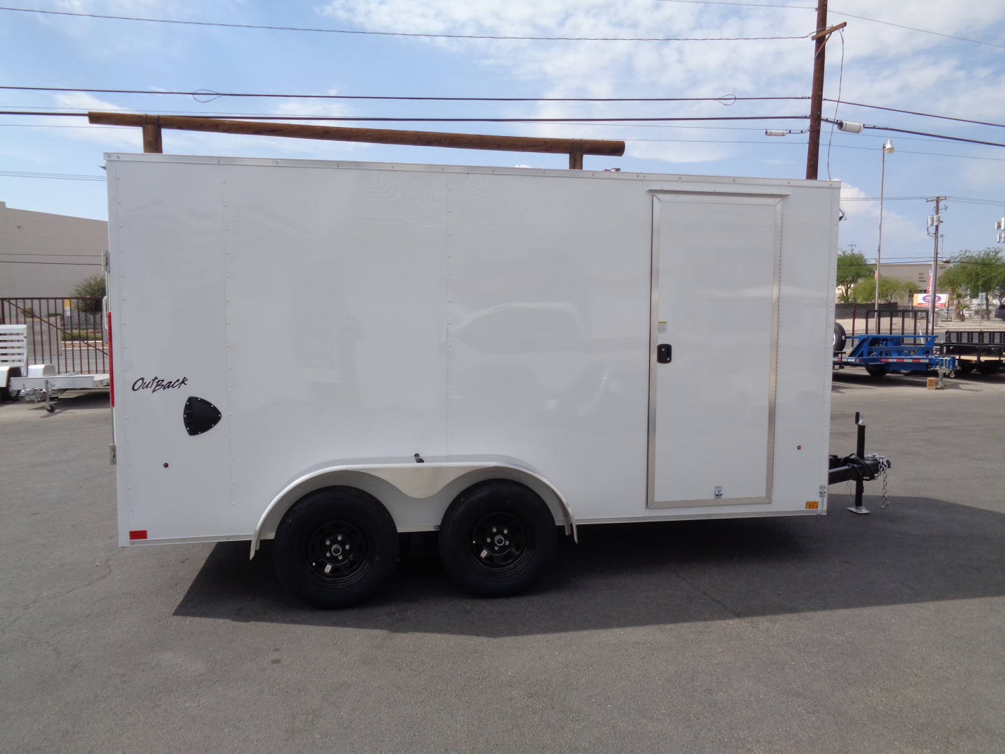 New 2026 Pace American 7x14 - Out Back DLX - V-Nose Tandem Axle 7k Cargo Trailer