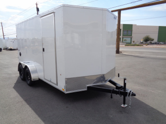 New 2026 Pace American 7x14 - Out Back DLX - V-Nose Tandem Axle 7k Cargo Trailer