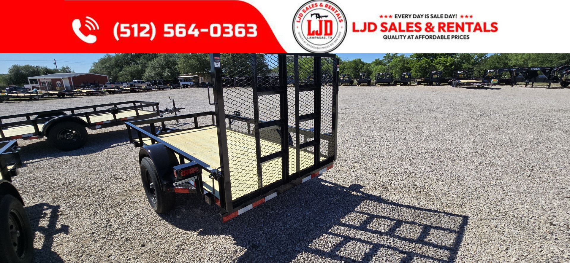 New 2025 Lacosta - Utility Trailer - 6' x 10' - GATE