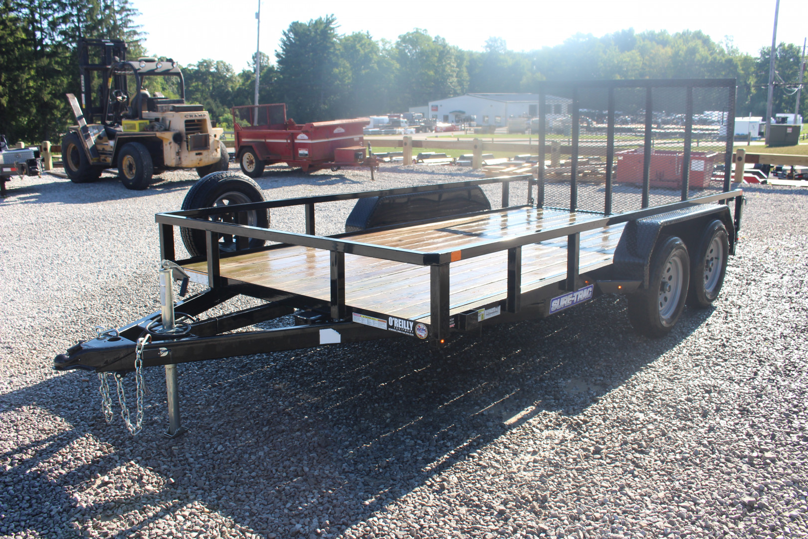Used 2023 Sure-Trac 7' x 14' Tandem Axle Tube Top Utility Trailer - 7000# GVW