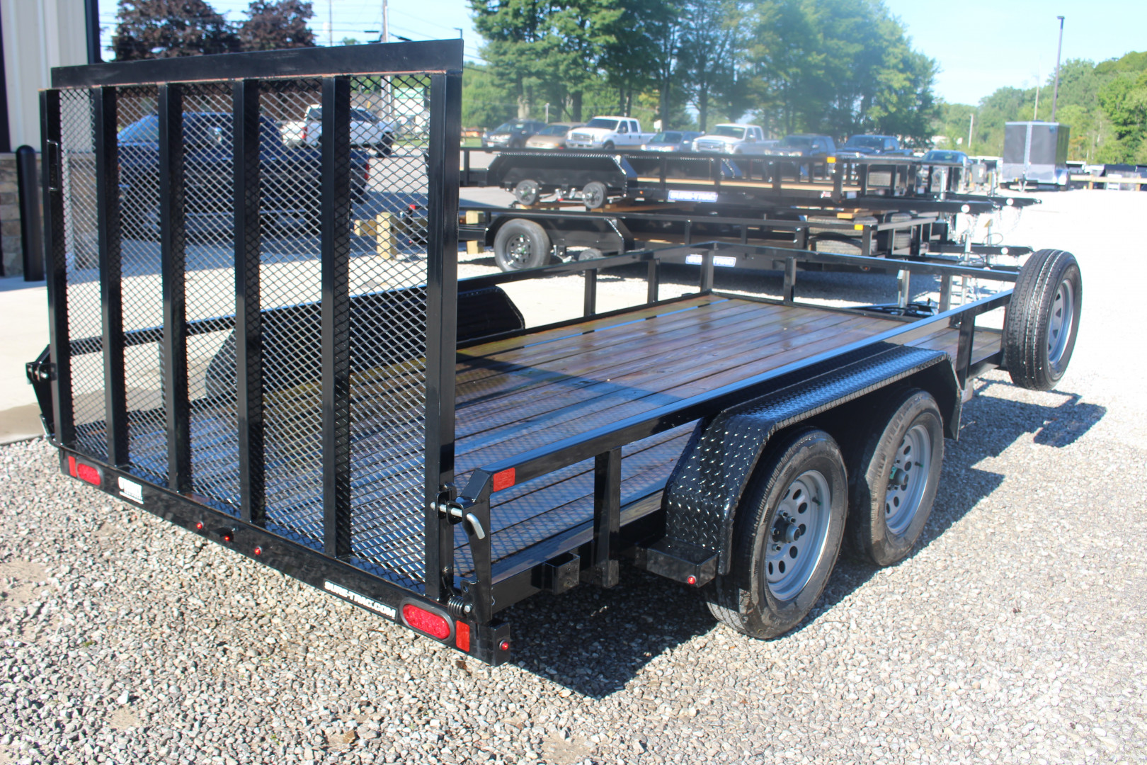 Used 2023 Sure-Trac 7' x 14' Tandem Axle Tube Top Utility Trailer - 7000# GVW