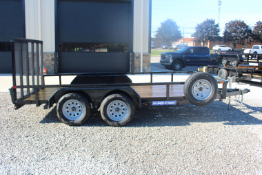 Used 2023 Sure-Trac 7' x 14' Tandem Axle Tube Top Utility Trailer - 7000# GVW