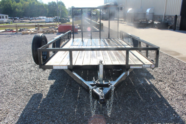 Used 2023 Sure-Trac 7' x 14' Tandem Axle Tube Top Utility Trailer - 7000# GVW