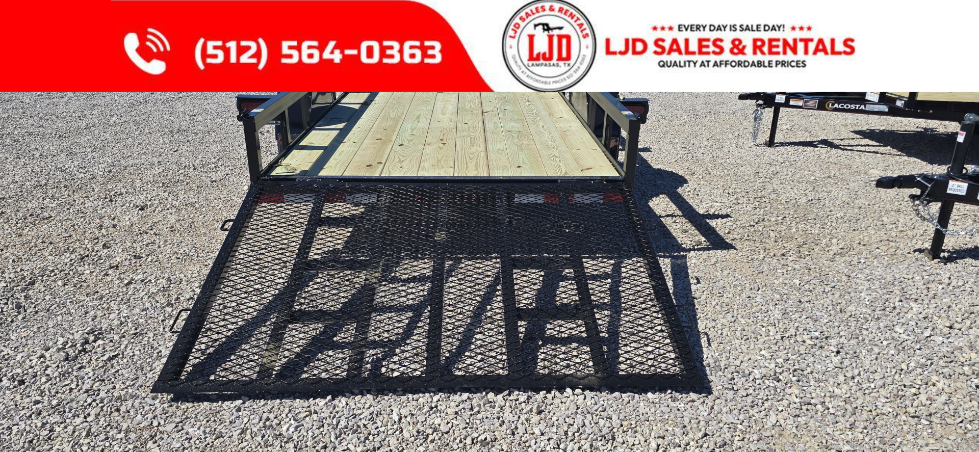 New 2025 Lacosta - Utility Trailer 6' x 12' - Gate