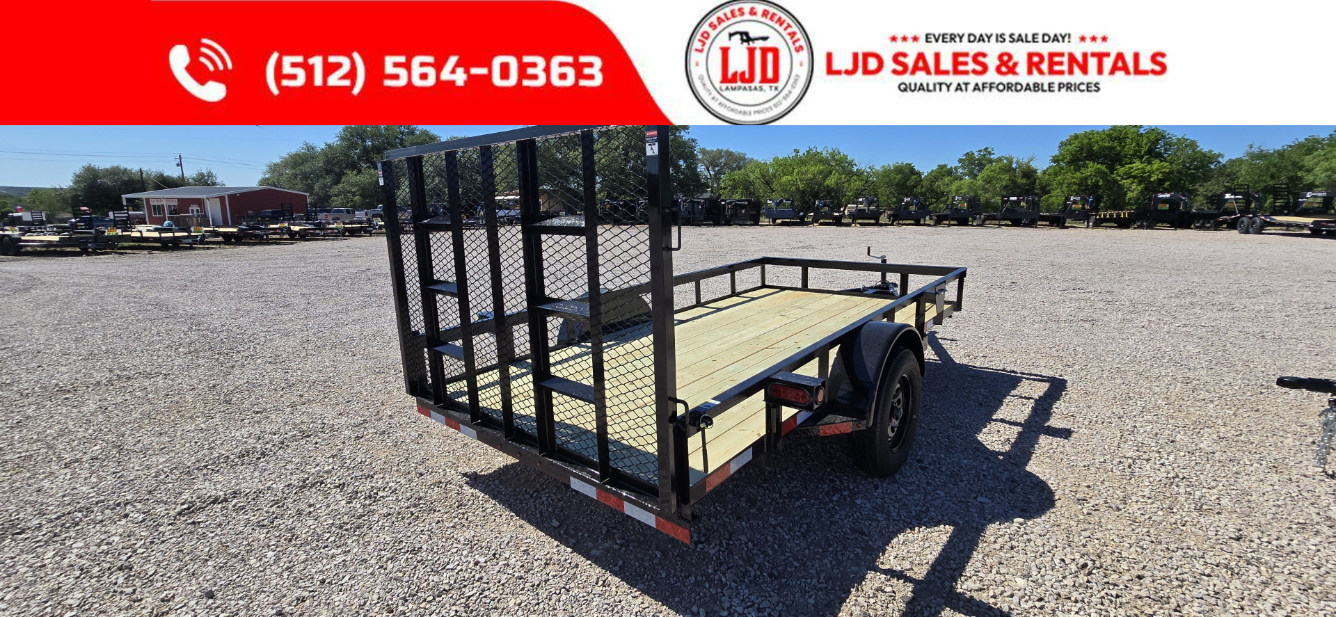 New 2025 Lacosta - Utility Trailer 6' x 12' - Gate