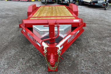 New 2025 Moritz 7' x 16' + 4' Low Pro - Gravity Tilt - Equipment Trailer - 14000# GVW