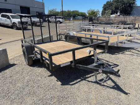 New 6x10 Single Axle 3K Tube Top Utility