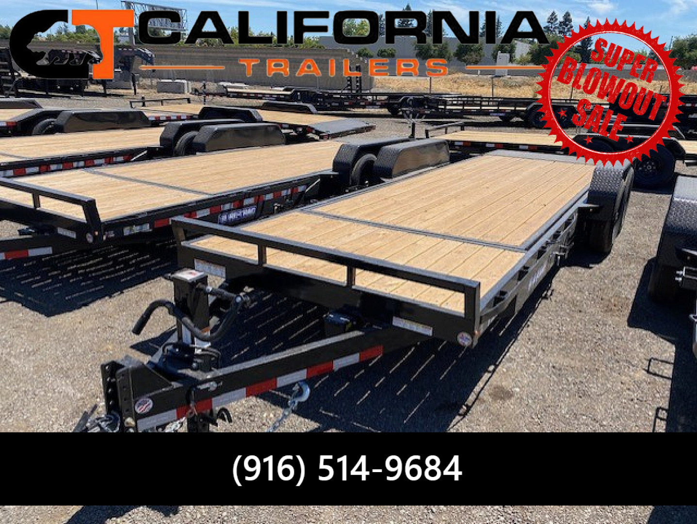 New 7x18+4 Tandem Axle 14K Tilt Bed Equip Trailer