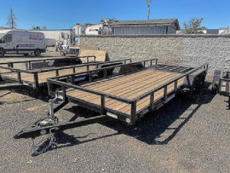 New 7x18 Tandem Axle 7K Tube Top Utility Trailer