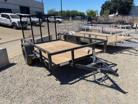 New 6x10 Single Axle 3K Tube Top Utility