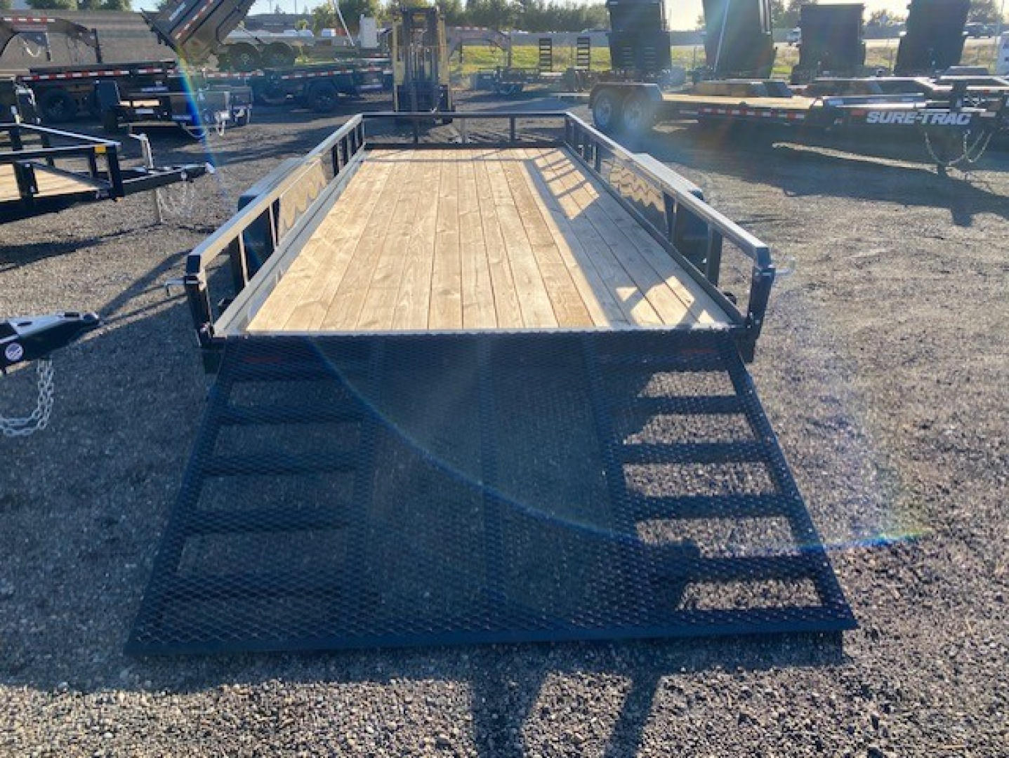 New 7x18 Tandem Axle 7K Tube Top Utility Trailer