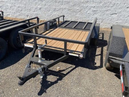 New 5x10 Single Axle 3K Tube Top Utility