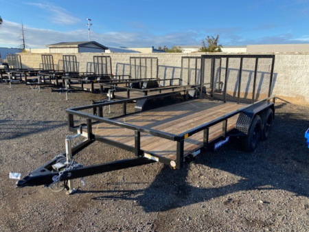 New 7x14 Tandem Axle 7K Tube Top Utility Trailer