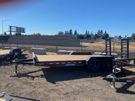 New 7x18(16+2) Tandem Axle 14K C Channel Equipment Trailer