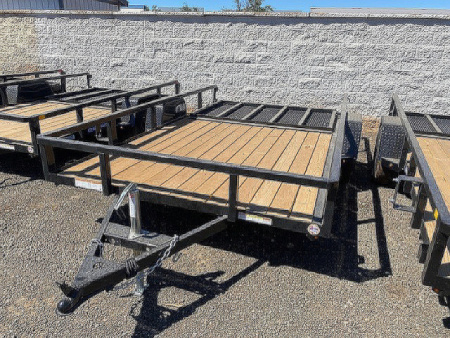 New 7x12 Single Axle 3K Tube Top Utility Trailer