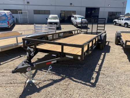 New 7x20 Tandem Axle 10K Tube Top Utility Trailer