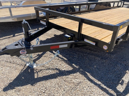 New 7x20 Tandem Axle 10K Tube Top Utility Trailer