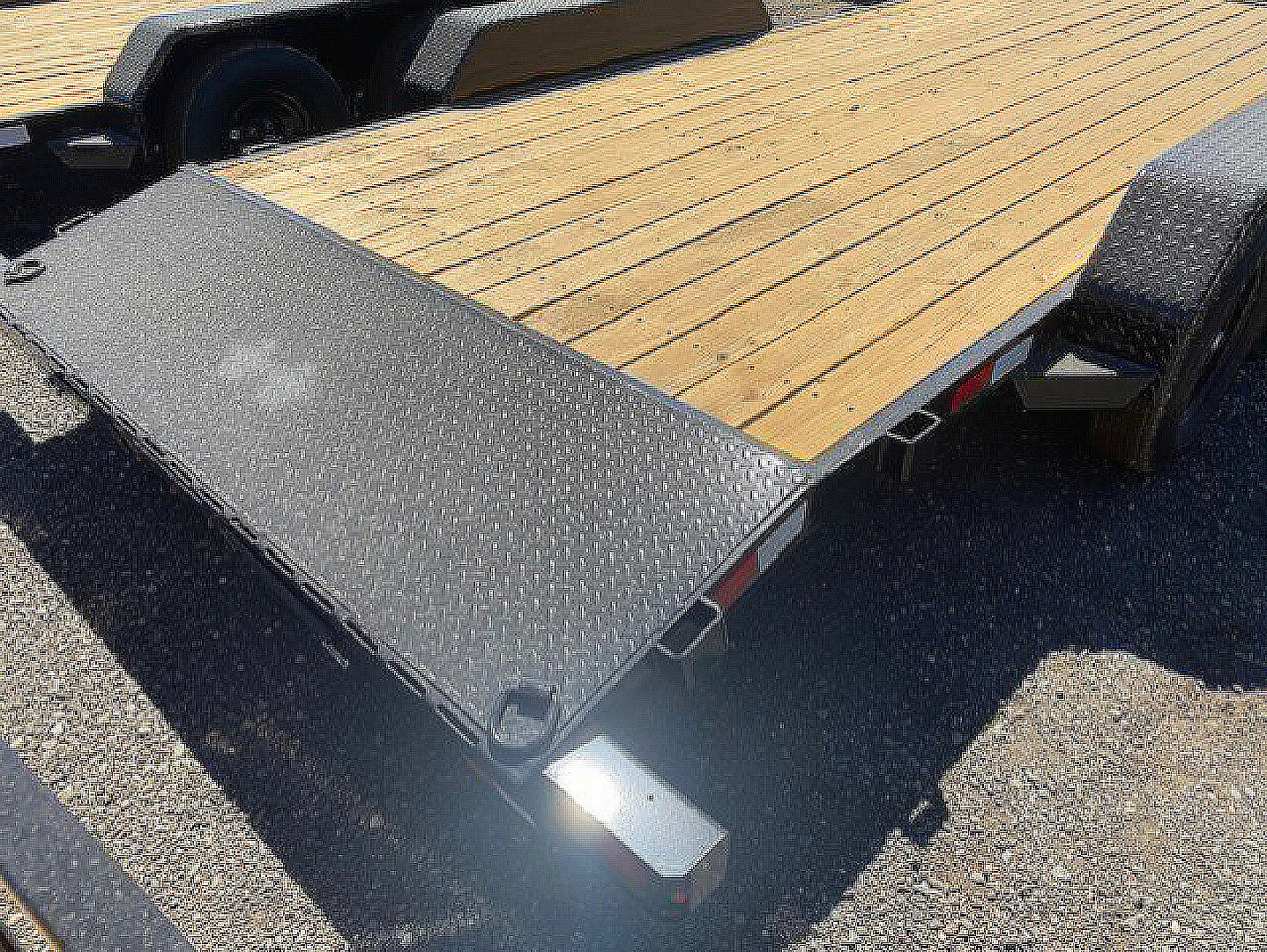 New 7x18 (16+2) Tandem Axle 7K C-Channel Car Hauler Trailer