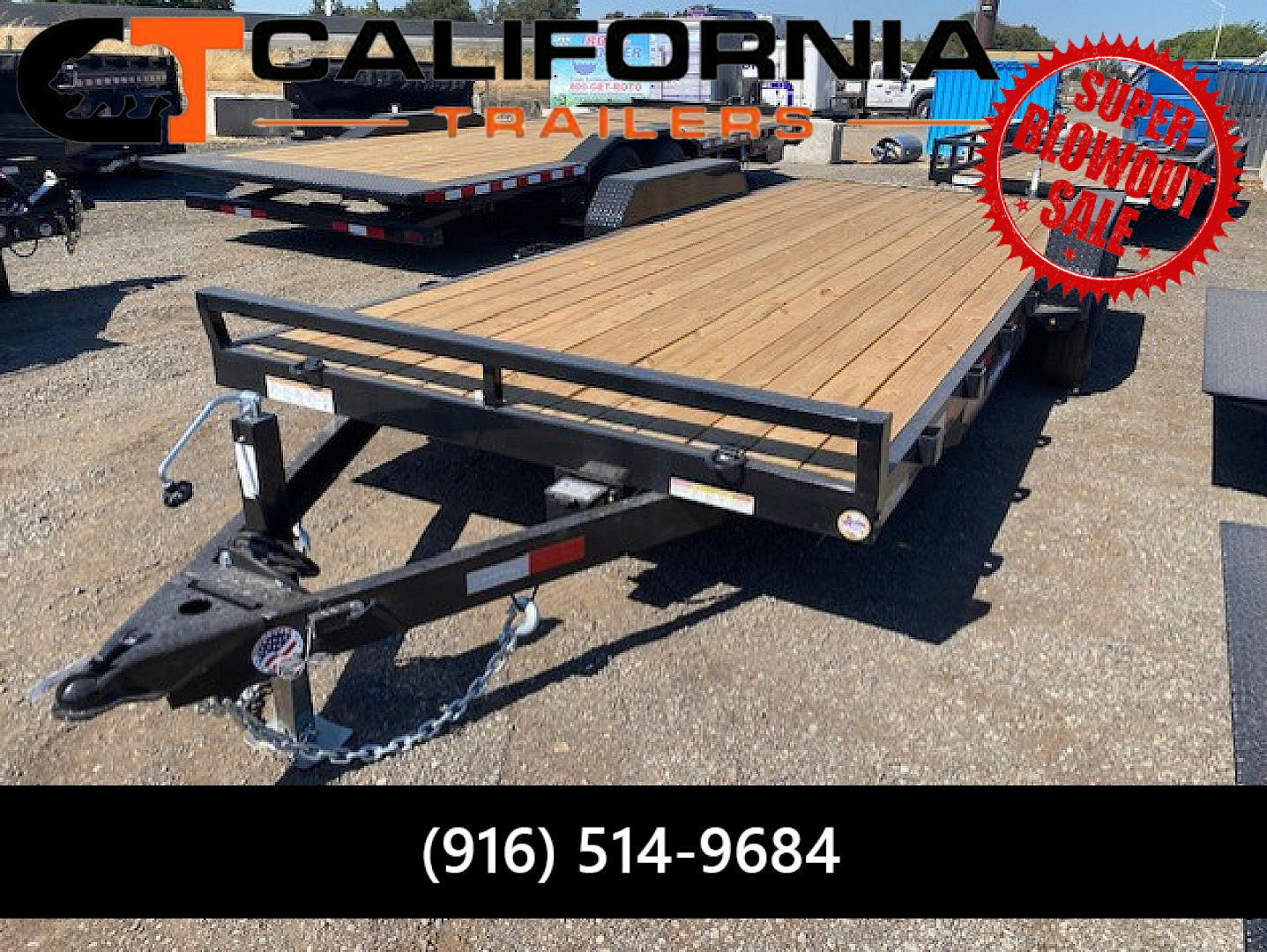 New 7x20 (18+2) Tandem Axle 10K C-Channel Car Hauler