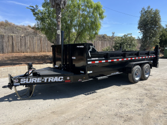 New 7x16 Tandem Axle 17.6K Pro Series Telescopic Dump Trailer