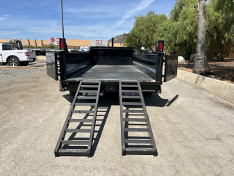 New 7x16 Tandem Axle 17.6K Pro Series Telescopic Dump Trailer