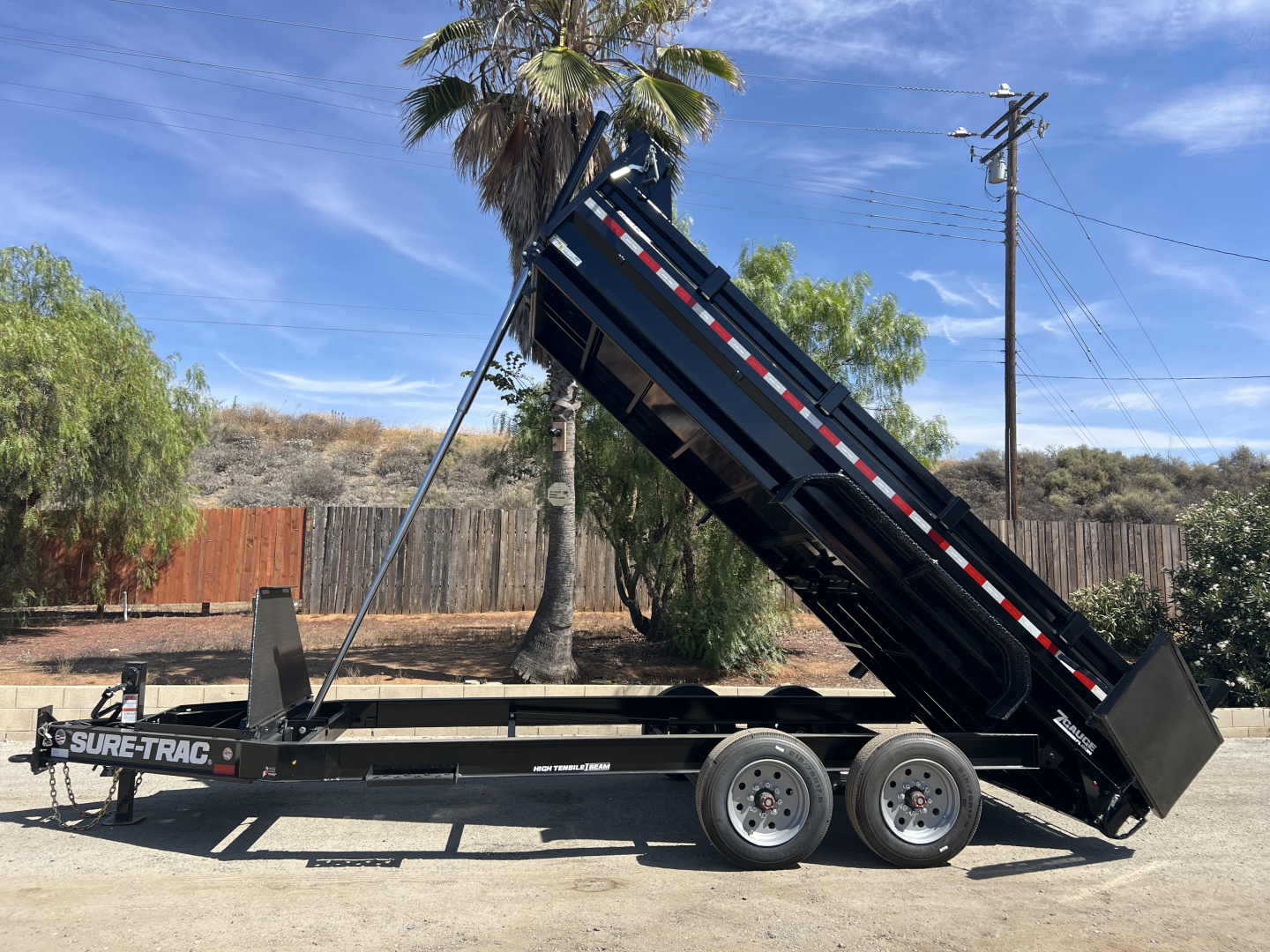 New 7x16 Tandem Axle 17.6K Telescopic Dump Trailer