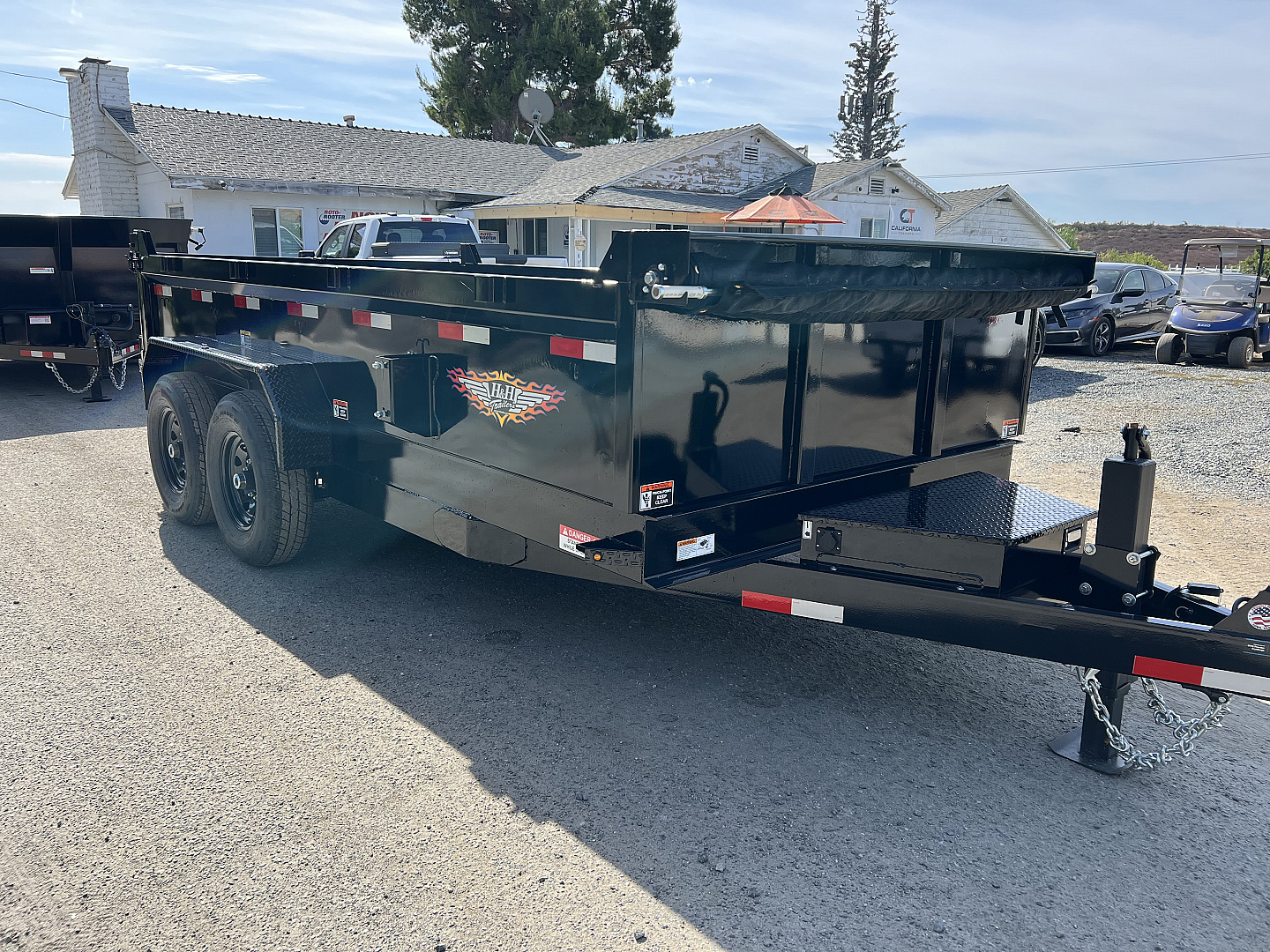 New 7x14 Tandem Axle 14K Dump Trailer