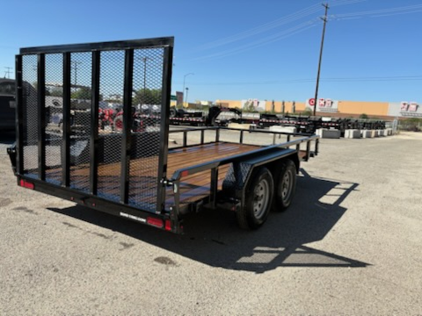 New 7 x 14 Tandem Axle 7K Tube Top Utility Trailer