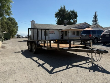 New 7 x 14 Tandem Axle 7K Tube Top Utility Trailer