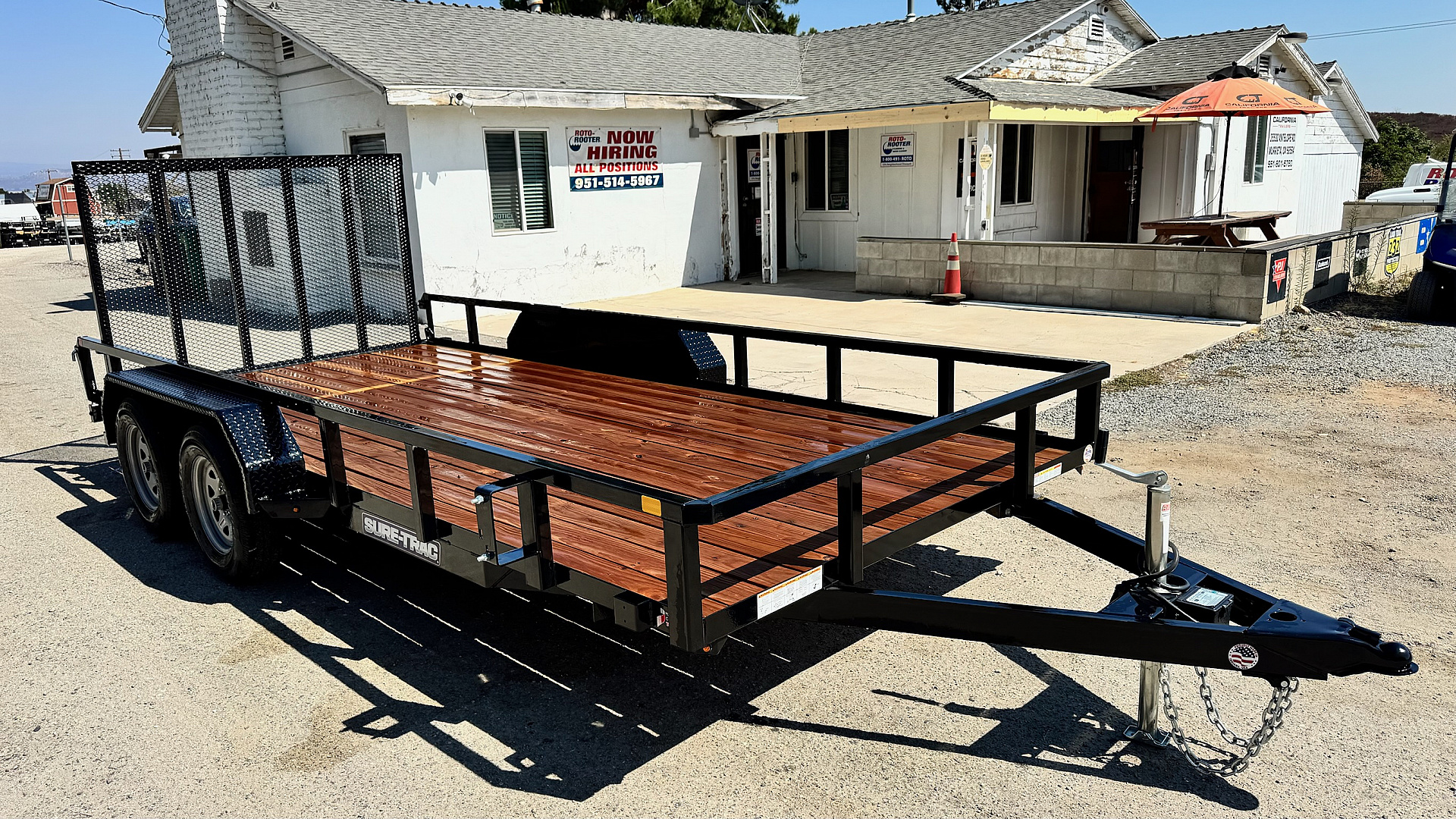 New 7x16 Tandem Axle 7K Utility Trailer