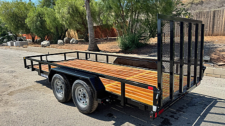 New 7x16 Tandem Axle 7K Utility Trailer