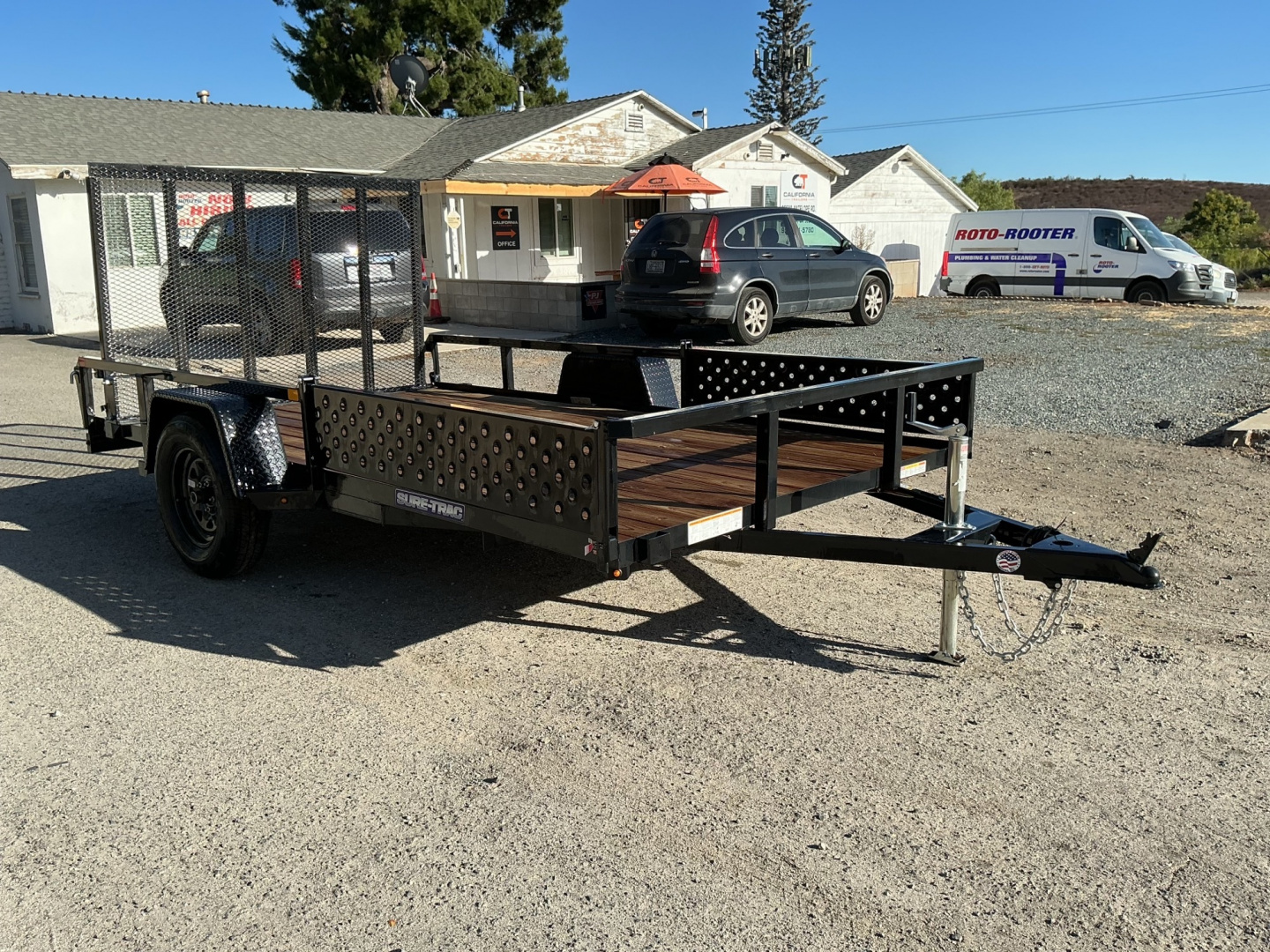 New 7 x 12 Single Axle 3K Utility Trailer