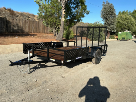 New 7 x 12 Single Axle 3K Utility Trailer