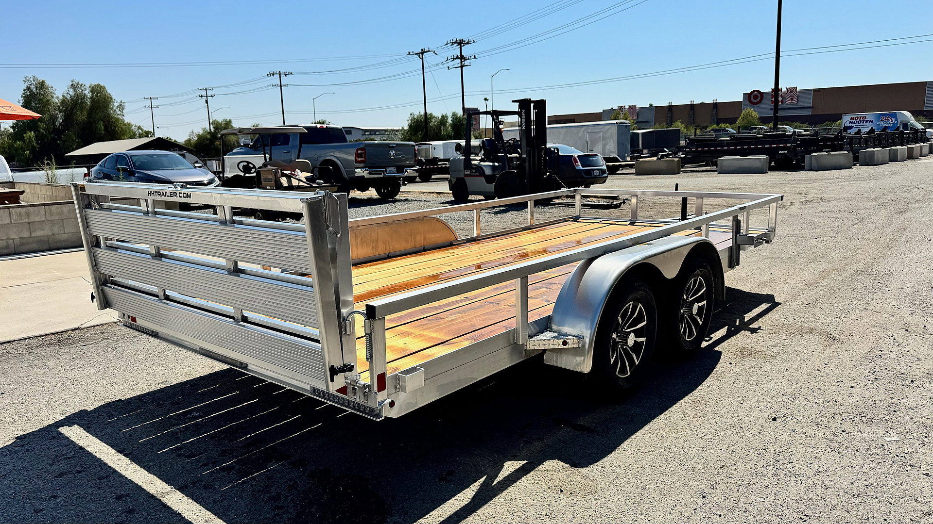 New 82"x16 Tandem Axle 7K Aluminum Utility Trailer