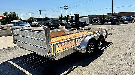 New 82"x16 Tandem Axle 7K Aluminum Utility Trailer
