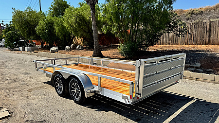 New 82"x16 Tandem Axle 7K Aluminum Utility Trailer