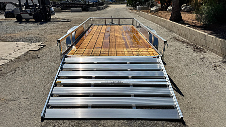 New 82"x16 Tandem Axle 7K Aluminum Utility Trailer