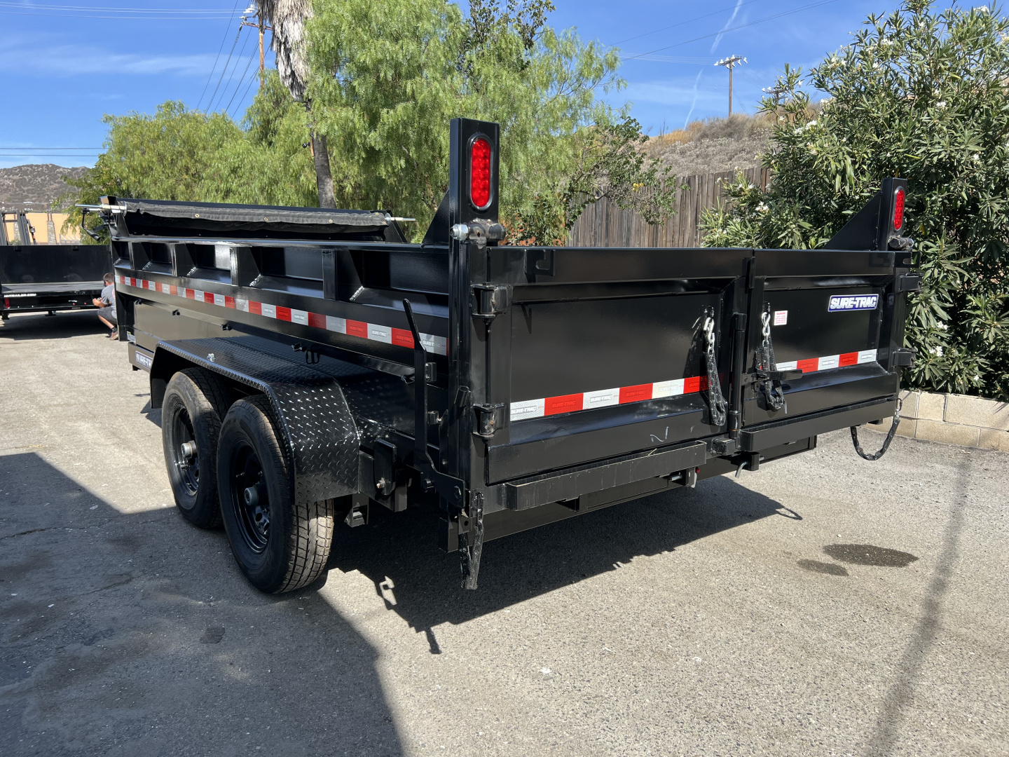 New 7x14 Tandem Axle 14K Scissor Dump Trailer
