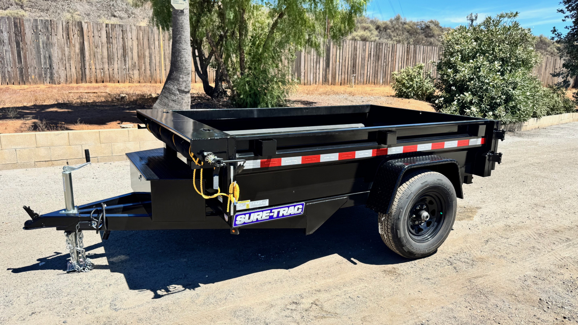 New 5x8 Single Axle 5K Dump Trailer
