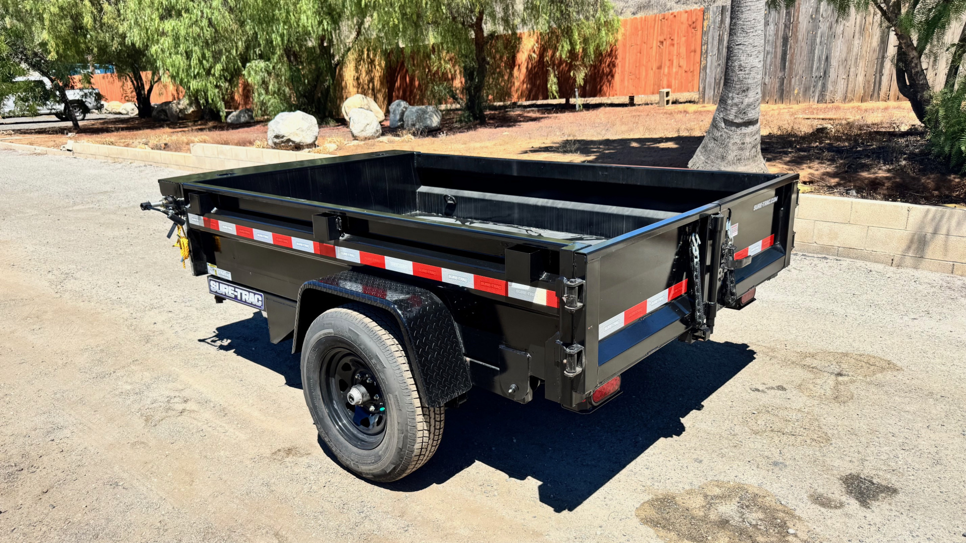 New 5x8 Single Axle 5K Dump Trailer