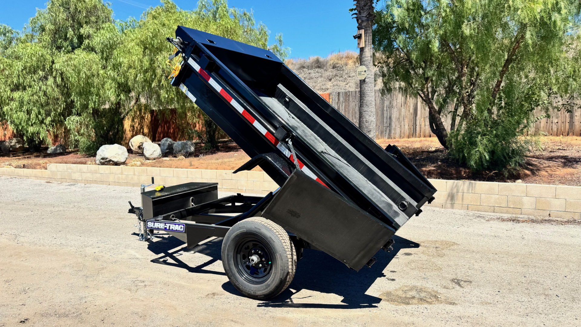 New 5x8 Single Axle 5K Dump Trailer