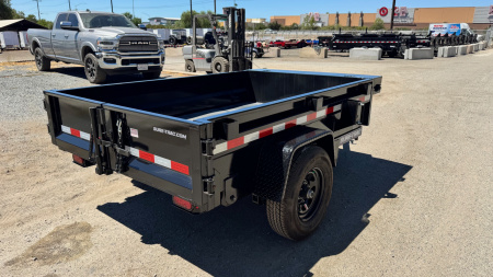 New 5x8 Single Axle 5K Dump Trailer