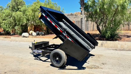 New 5x8 Single Axle 5K Dump Trailer