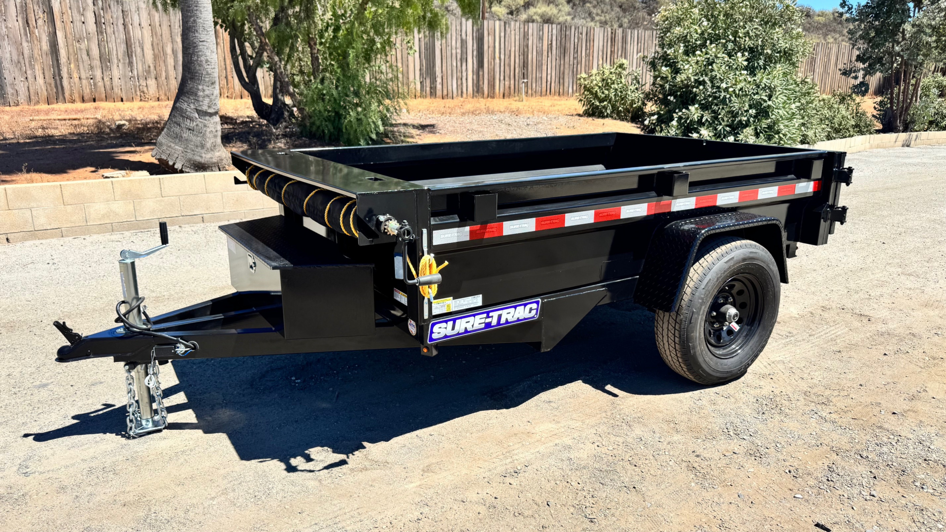 New 5x8 Single Axle 5K Dump Trailer