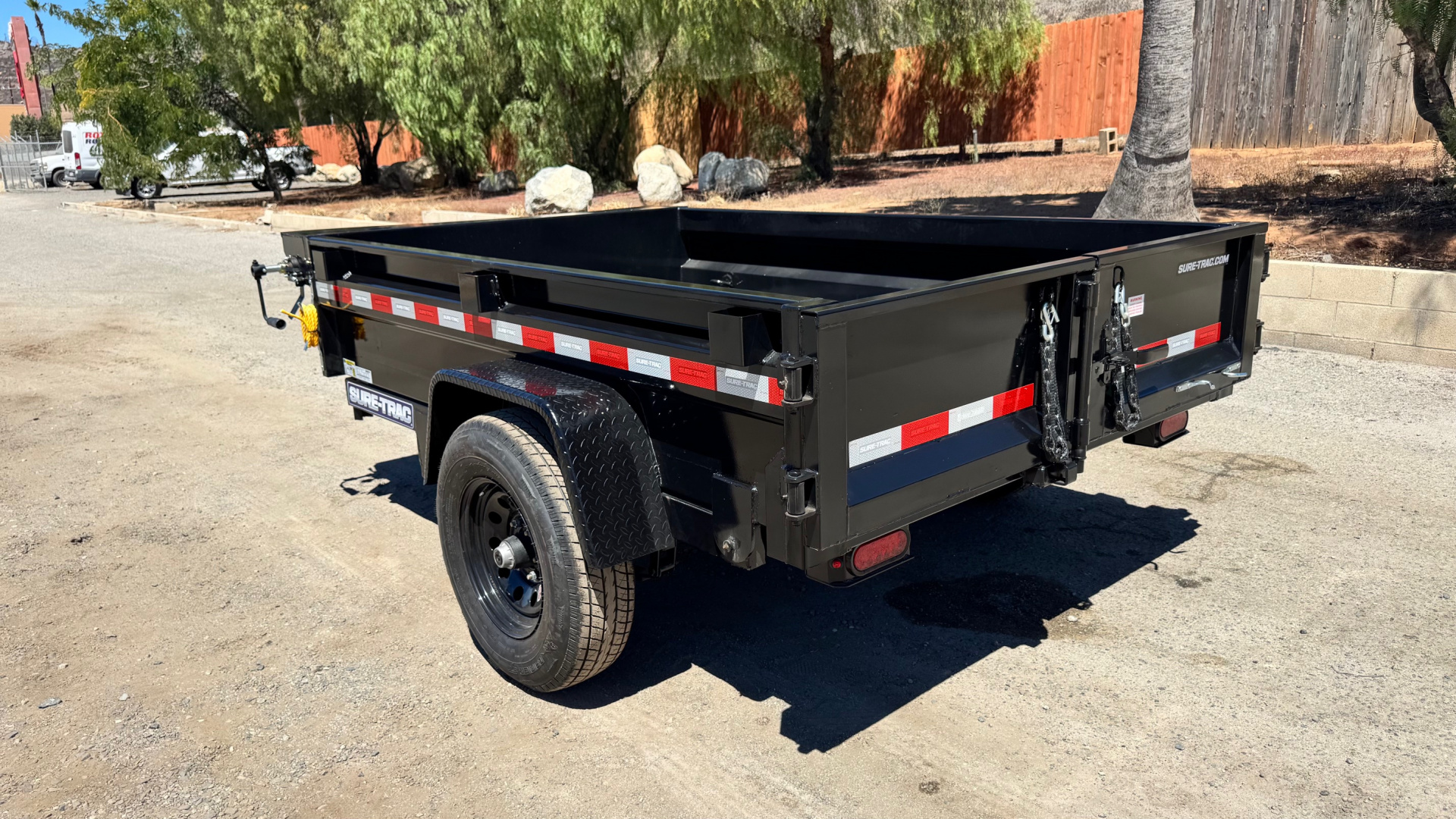 New 5x8 Single Axle 5K Dump Trailer