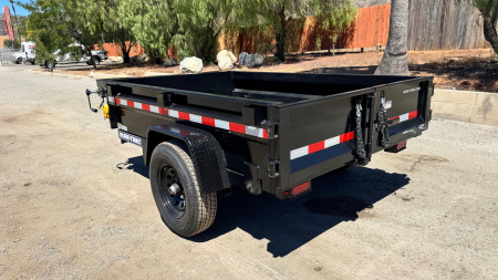 New 5x8 Single Axle 5K Dump Trailer
